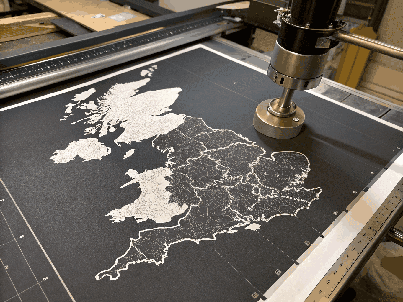 Map representation of scaffold logistics in the South East